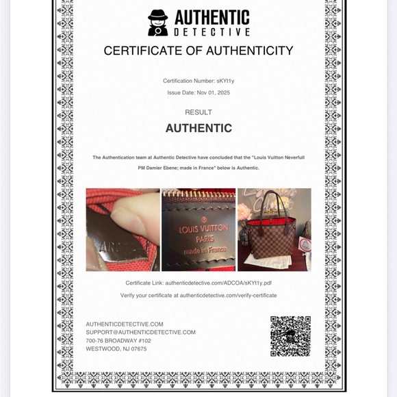 ❌SOLD❌Authentic Louis Vuitton Neverfull PM DE - Picture 13 of 13